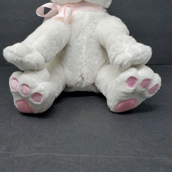 Imagine Nation Easter Bunny Rabbit Plush Musical Sings Electronic White Pink - Picture 4 of 8